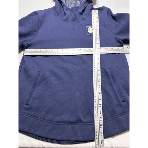 Notre Dame Fighting Irish Under Armour Womens Hoodie Sweatshirt Size Small Navy - Picture 8 of 12